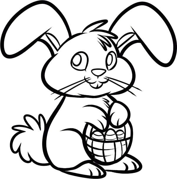 Easter Bunny Coloring Pictures 2