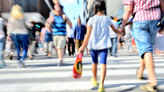 Kid Safety Tips - mom walking holding dauther's hand